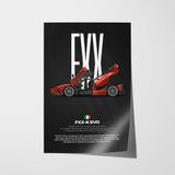 FXX-K Evo Car Poster