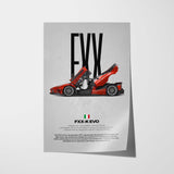FXX-K Evo Car Poster