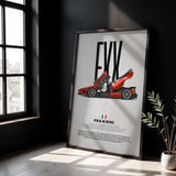 FXX-K Evo Car Poster