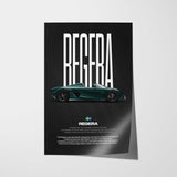 Regera Car Poster