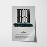 Regera Car Poster