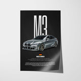 M3 G80 Car Poster