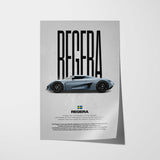 Regera Car Poster