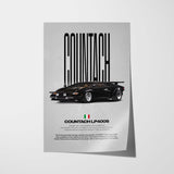 Countach LP400S Car Poster