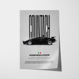Countach LP400S Car Poster