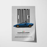 Countach LP400S Car Poster