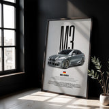 M3 G80 Car Poster