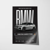 BMW X6M F96 Competition Poster