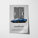Countach LP400S Car Poster