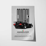 Countach LP400S Car Poster