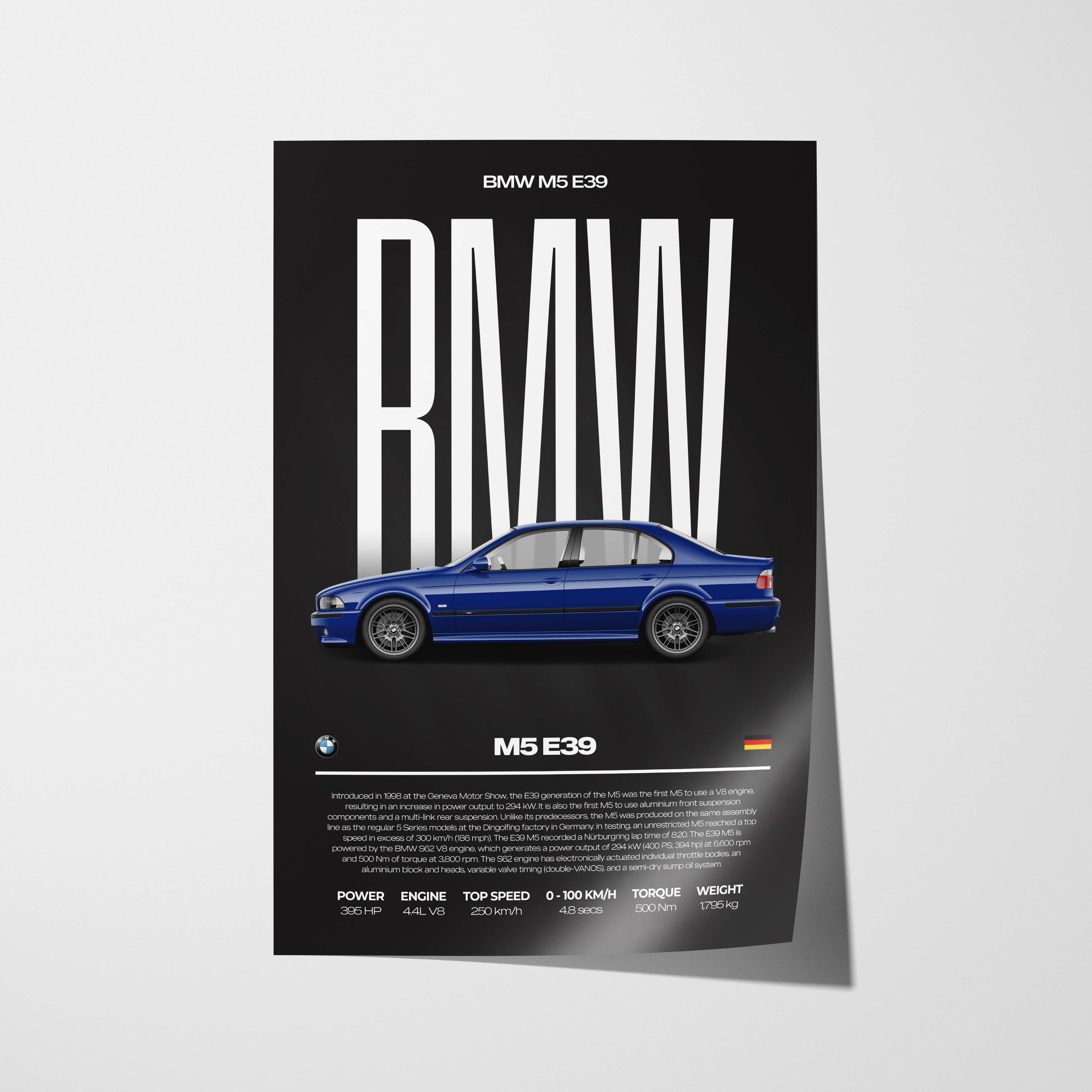 BMW M5 E39 Poster