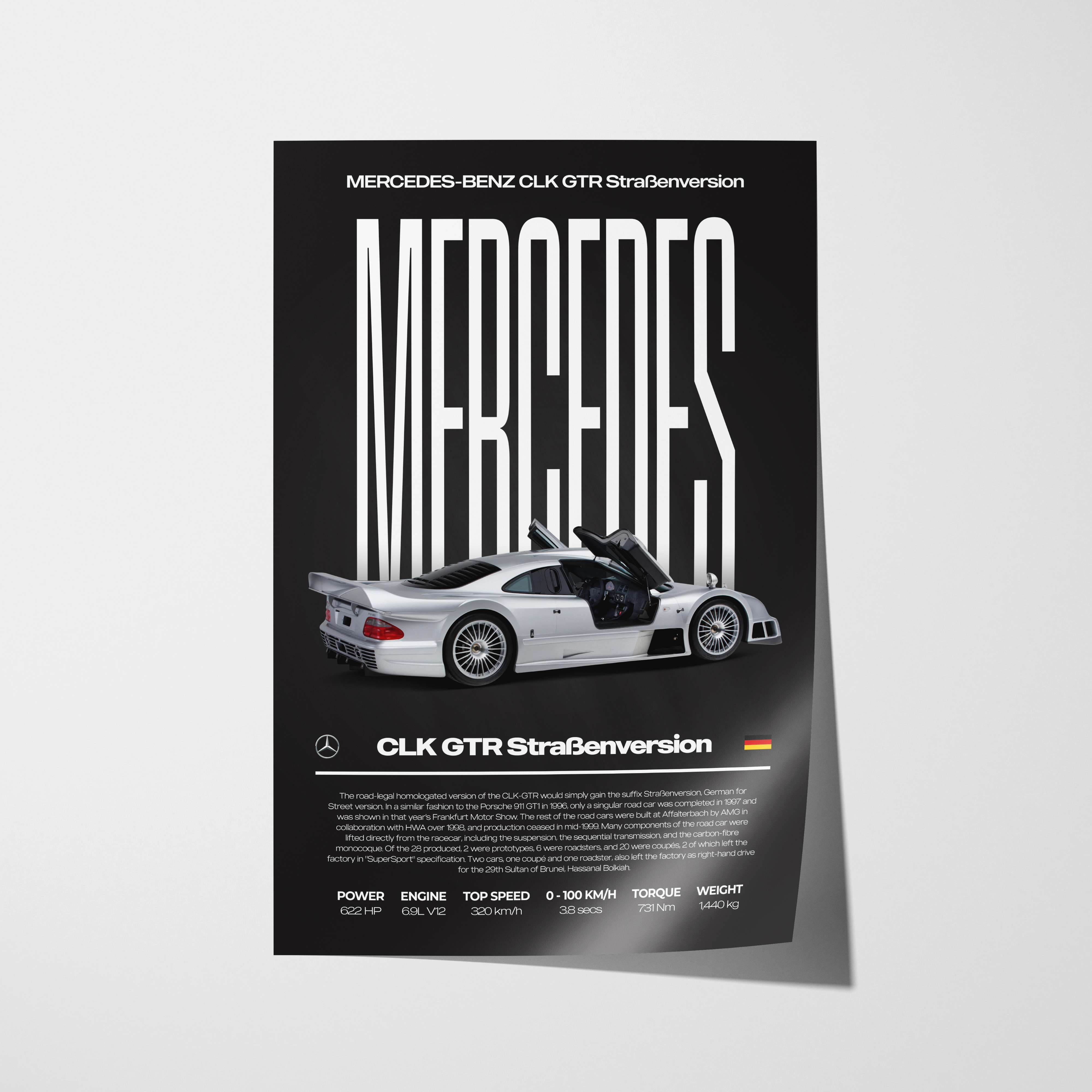 Mercedes-Benz CLK GTR Poster