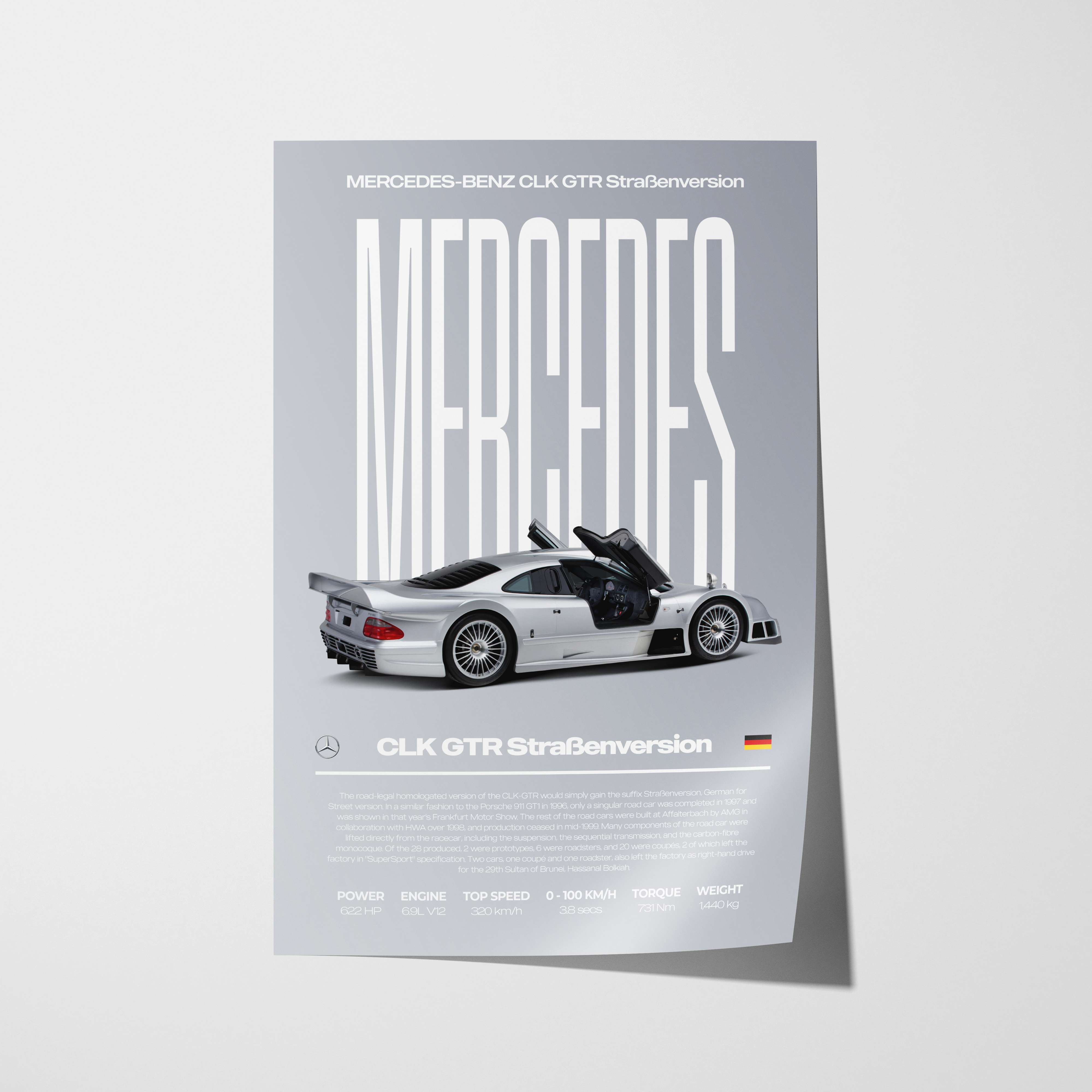 Mercedes-Benz CLK GTR Poster