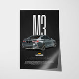 M3 G80 Car Poster