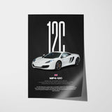 MP4-12C Car Poster
