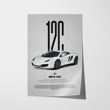 MP4-12C Car Poster