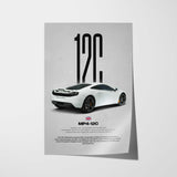 MP4-12C Car Poster