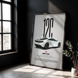 MP4-12C Car Poster