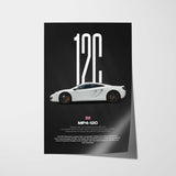 MP4-12C Car Poster