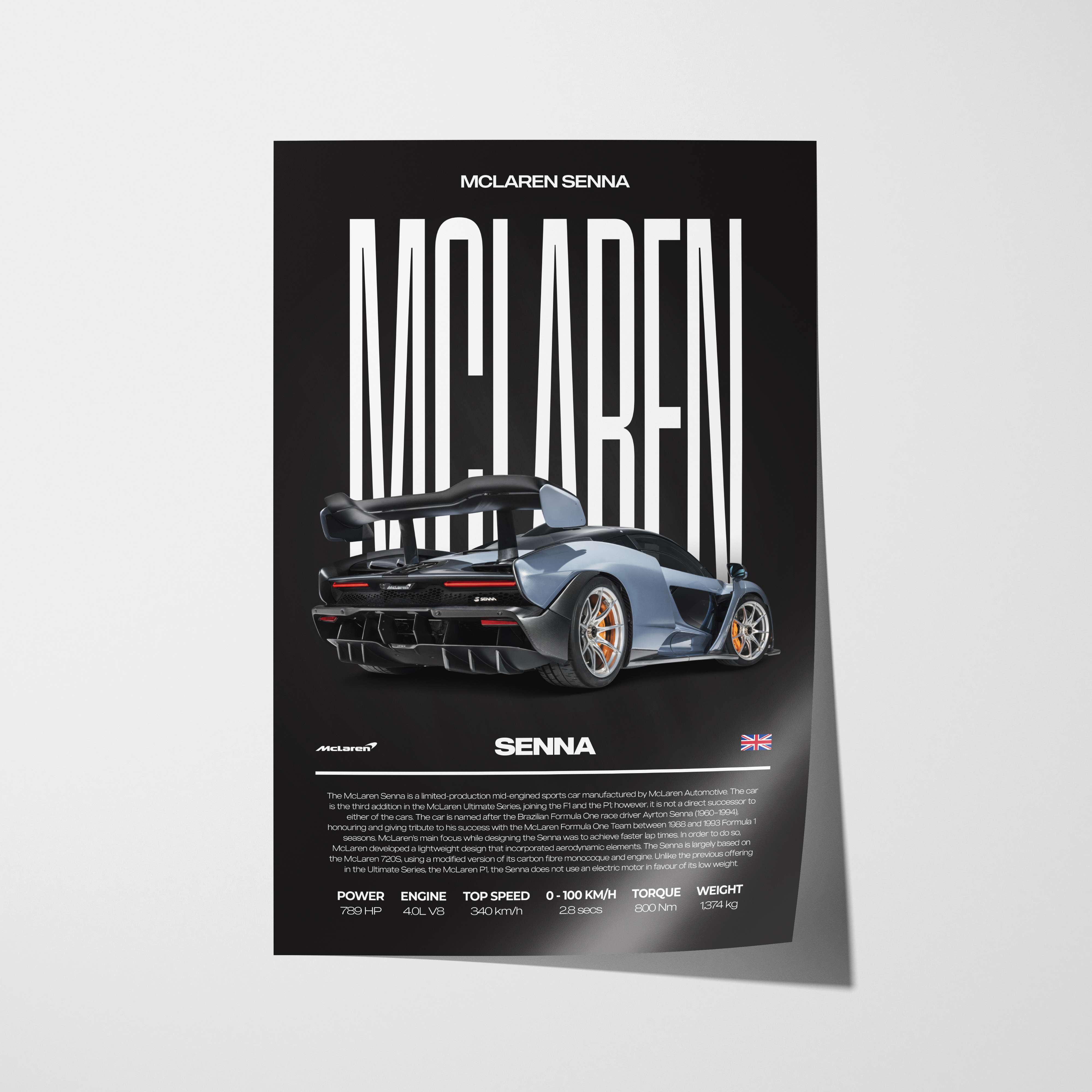 McLaren Senna Poster