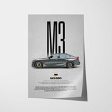 M3 G80 Car Poster