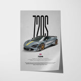 720S Car Poster