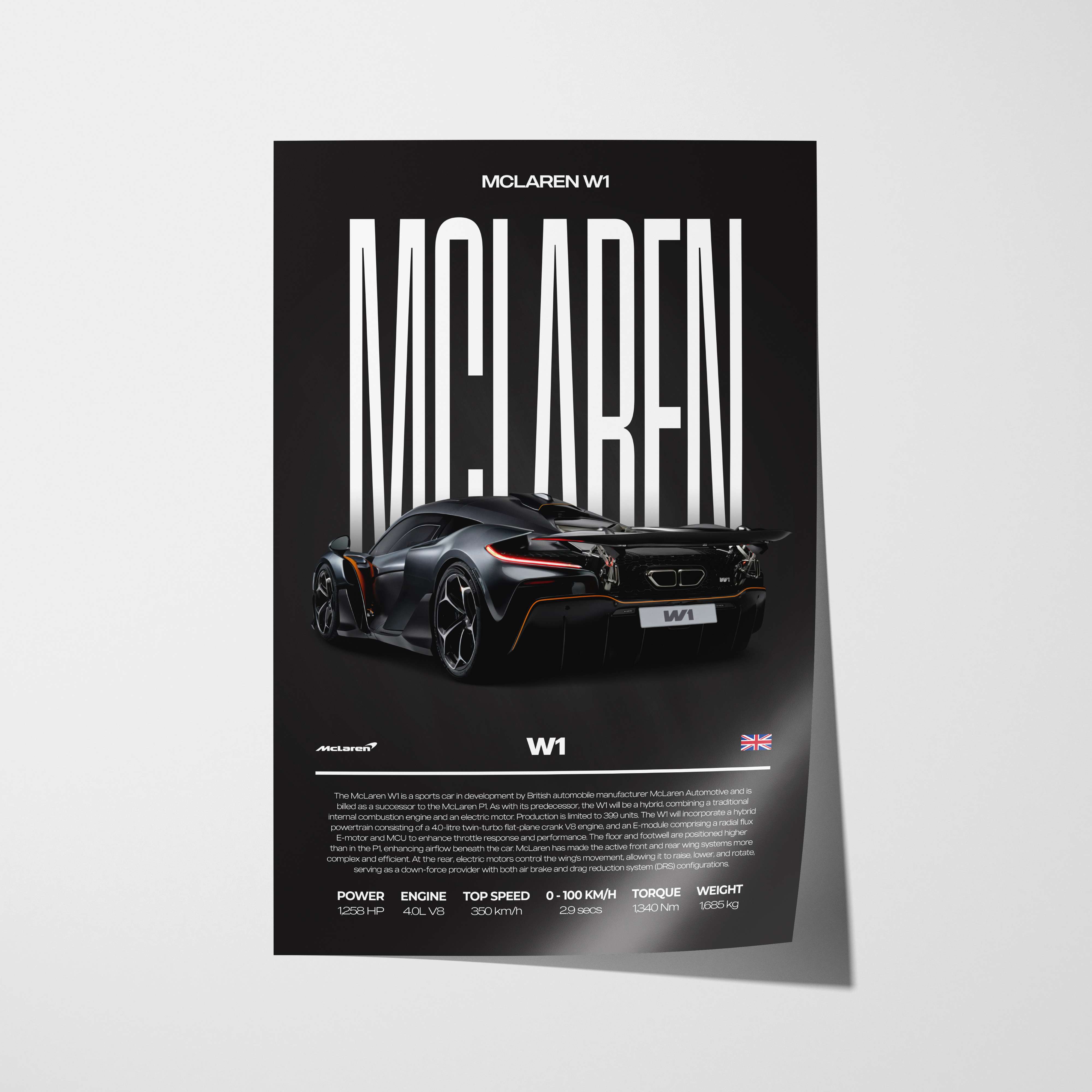 McLaren W1 Poster