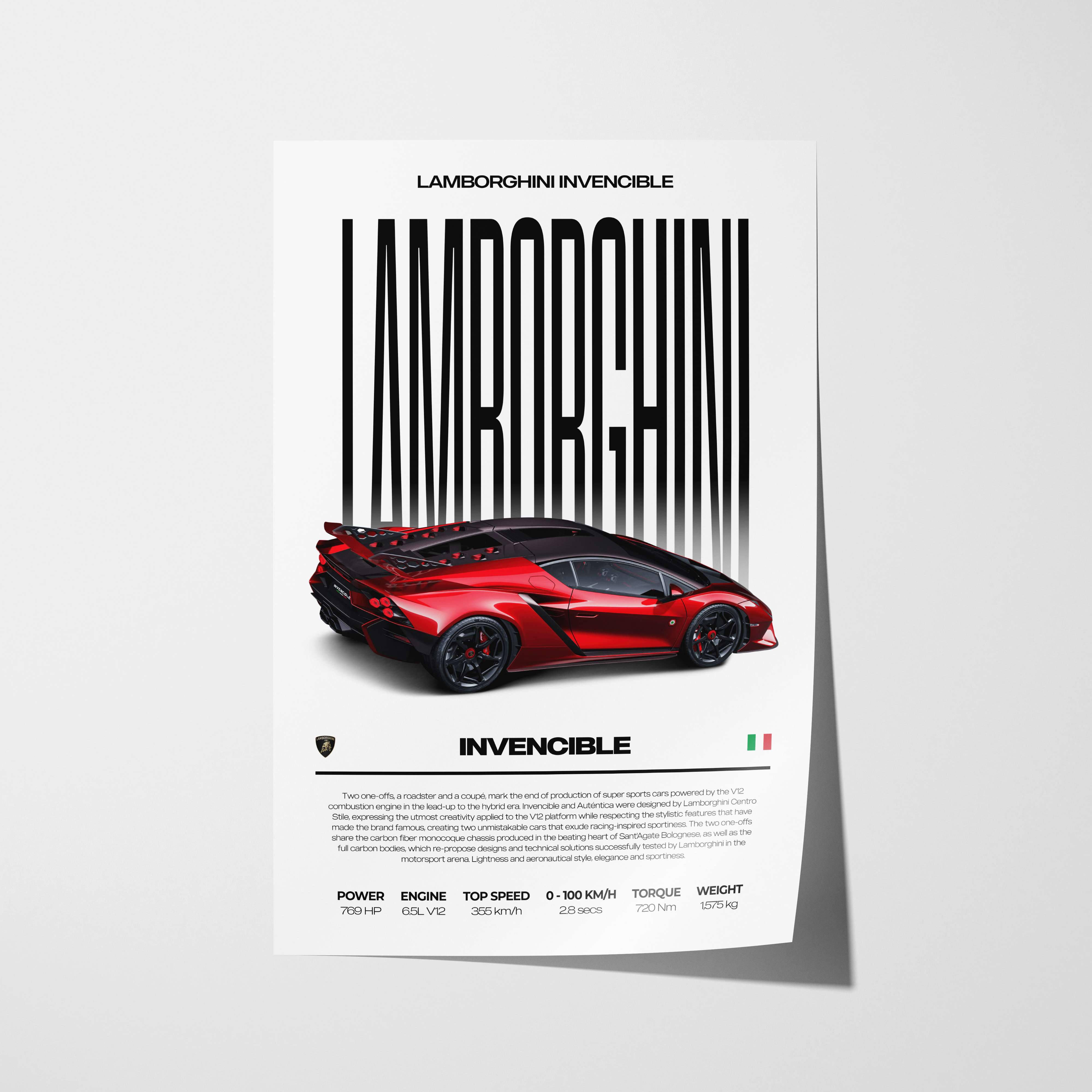 Lamborghini Invencible Poster