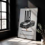 M8 Competition Car Poster