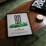 911 GT2 RS (991) Car Poster