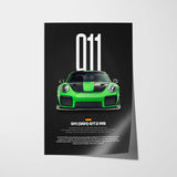 911 GT2 RS (991) Car Poster