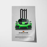 911 GT2 RS (991) Car Poster