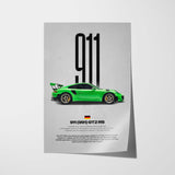 911 GT2 RS (991) Car Poster