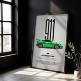 911 GT2 RS (991) Car Poster