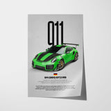 911 GT2 RS (991) Car Poster