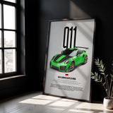 911 GT2 RS (991) Car Poster
