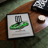 911 GT2 RS (991) Car Poster