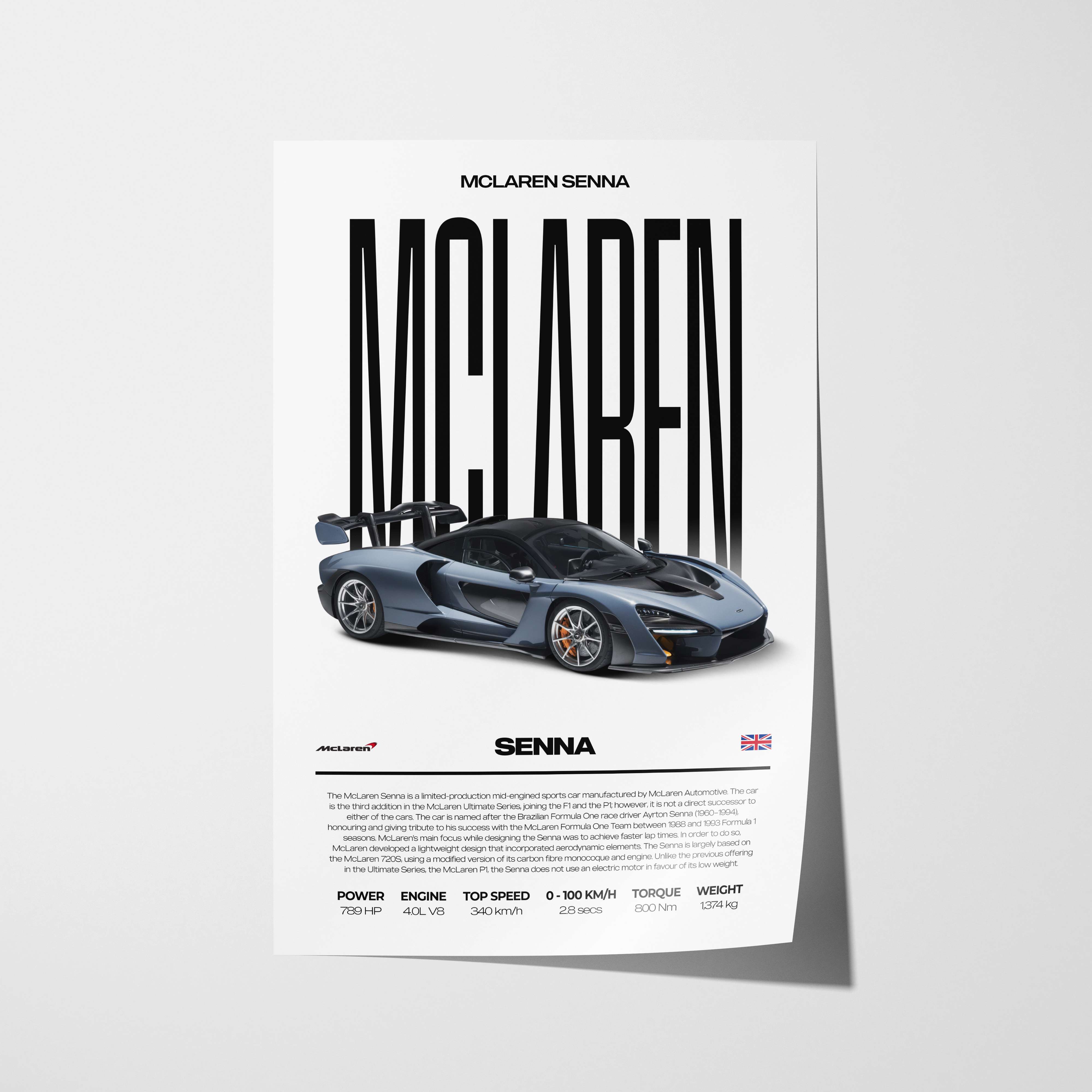 McLaren Senna Poster