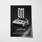 911 GT3 RS (992) Car Poster