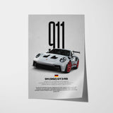 911 GT3 RS (992) Car Poster