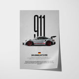 911 GT3 RS (992) Car Poster