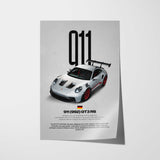 911 GT3 RS (992) Car Poster