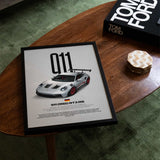 911 GT3 RS (992) Car Poster