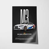 M3 G80 Competition Car Poster