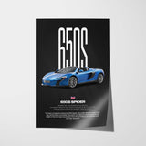 650S Spider Car Poster
