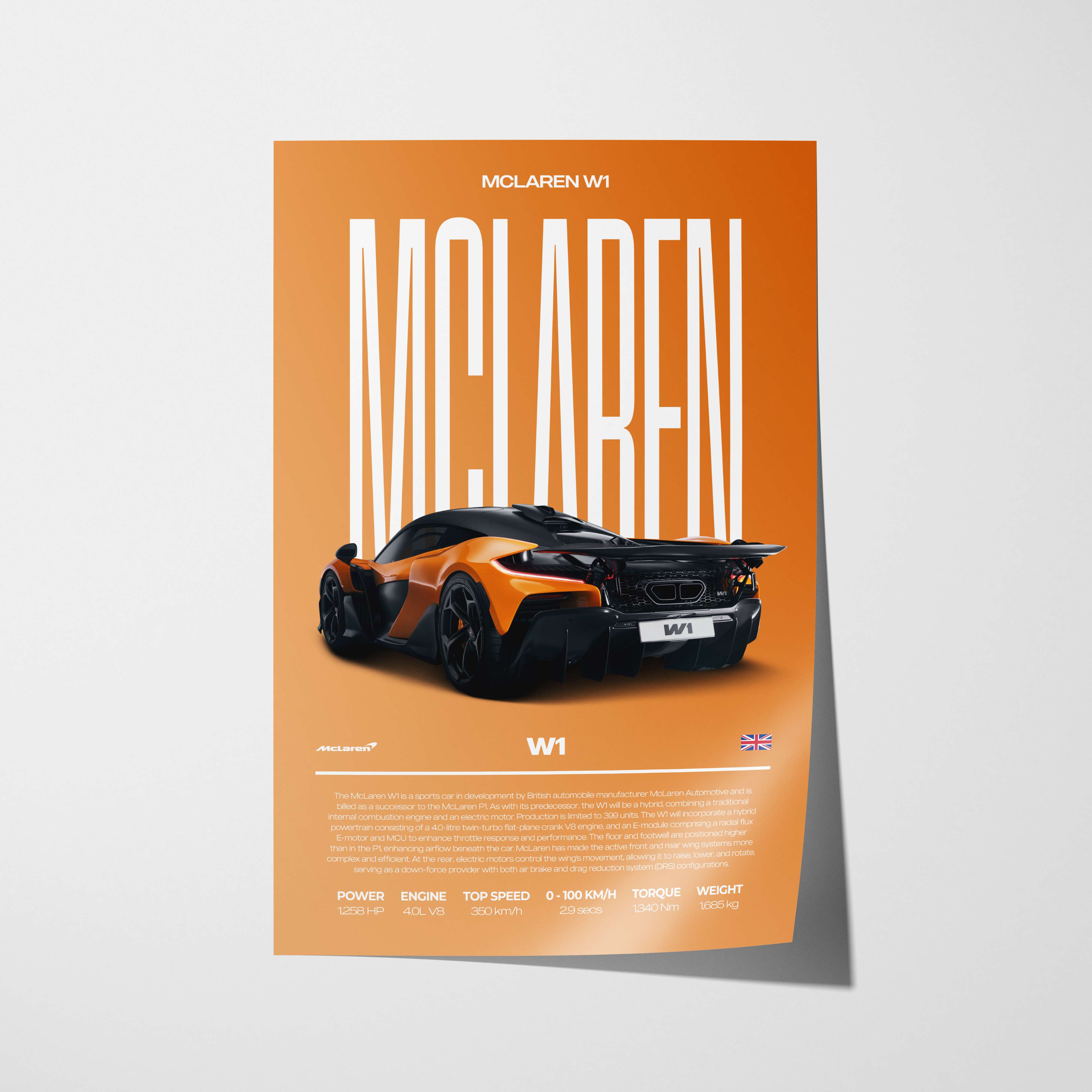 McLaren W1 Poster