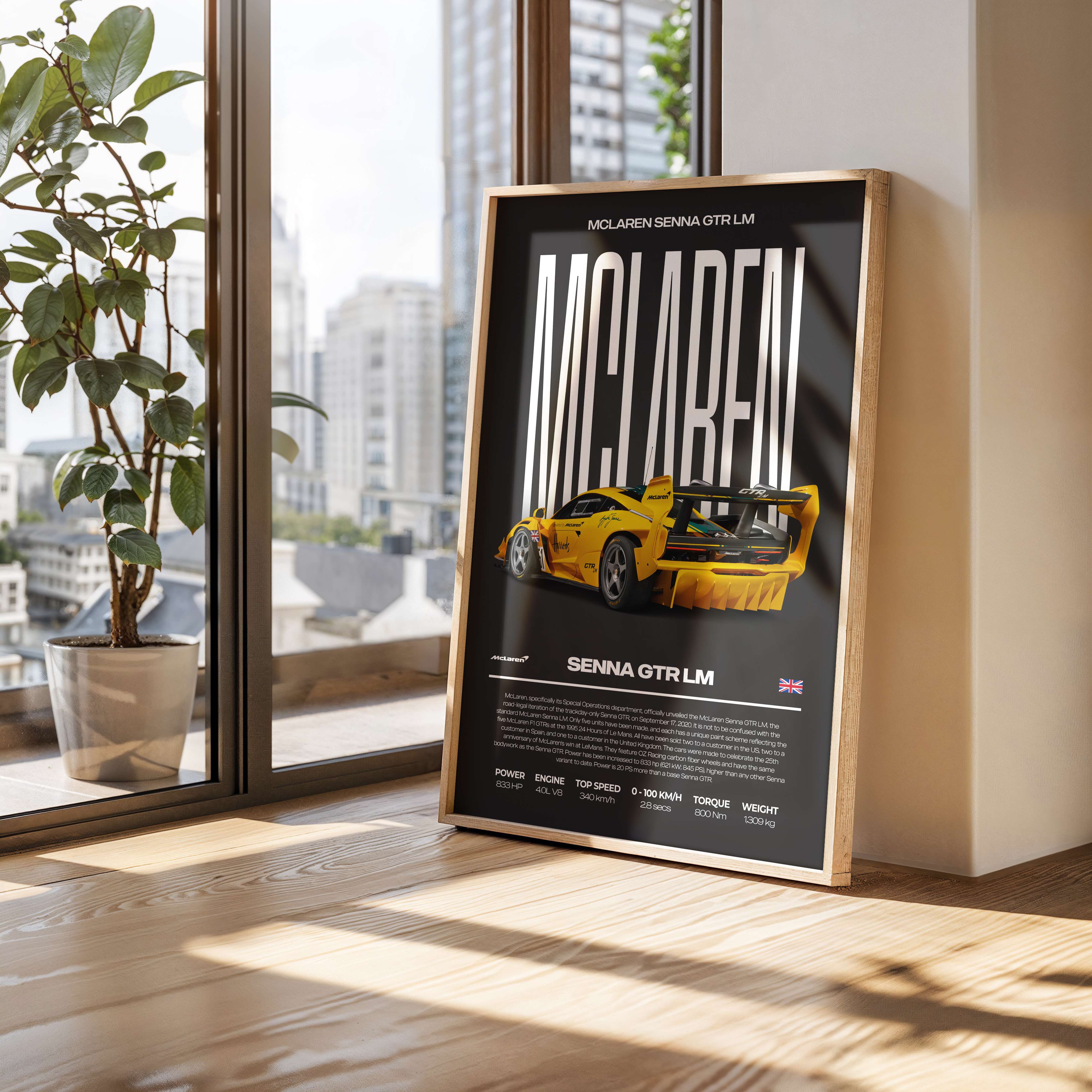 McLaren Senna GTR LM Poster