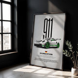 911 GT3 RS (992) Car Poster