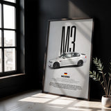 M3 E90 Car Poster