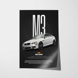 M3 E90 Car Poster